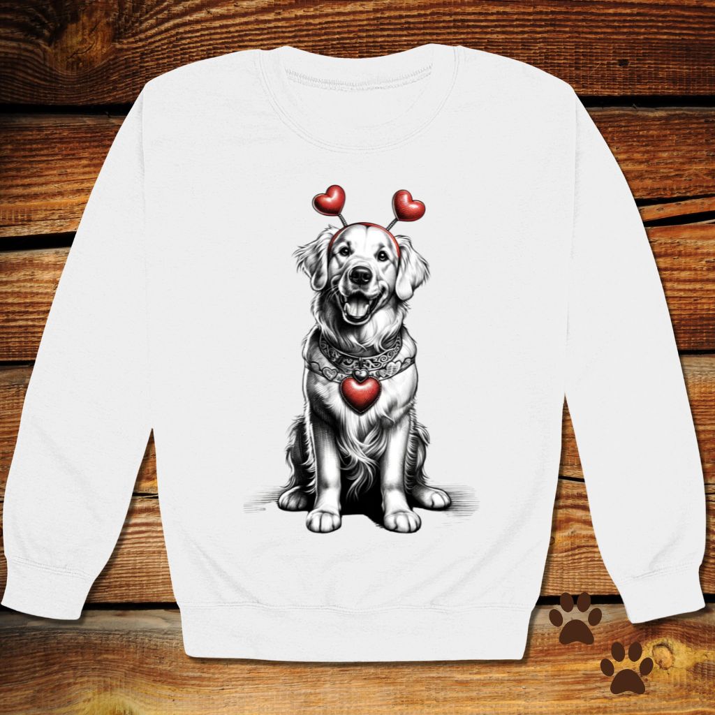Golden Retriever Valentine's Day Crewneck
