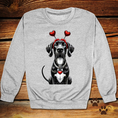 Great Dane Valentine's Day Crewneck
