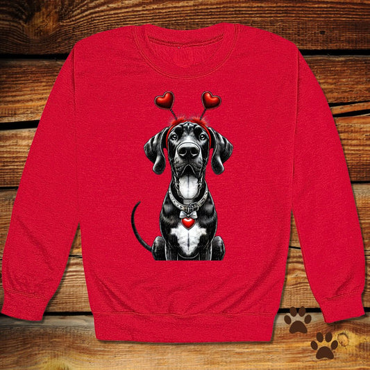 Great Dane Valentine's Day Crewneck