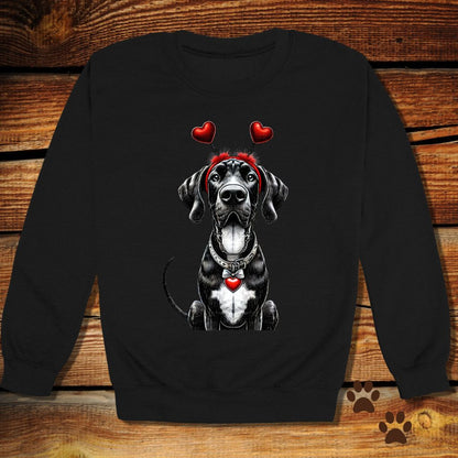 Great Dane Valentine's Day Crewneck