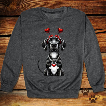 Great Dane Valentine's Day Crewneck