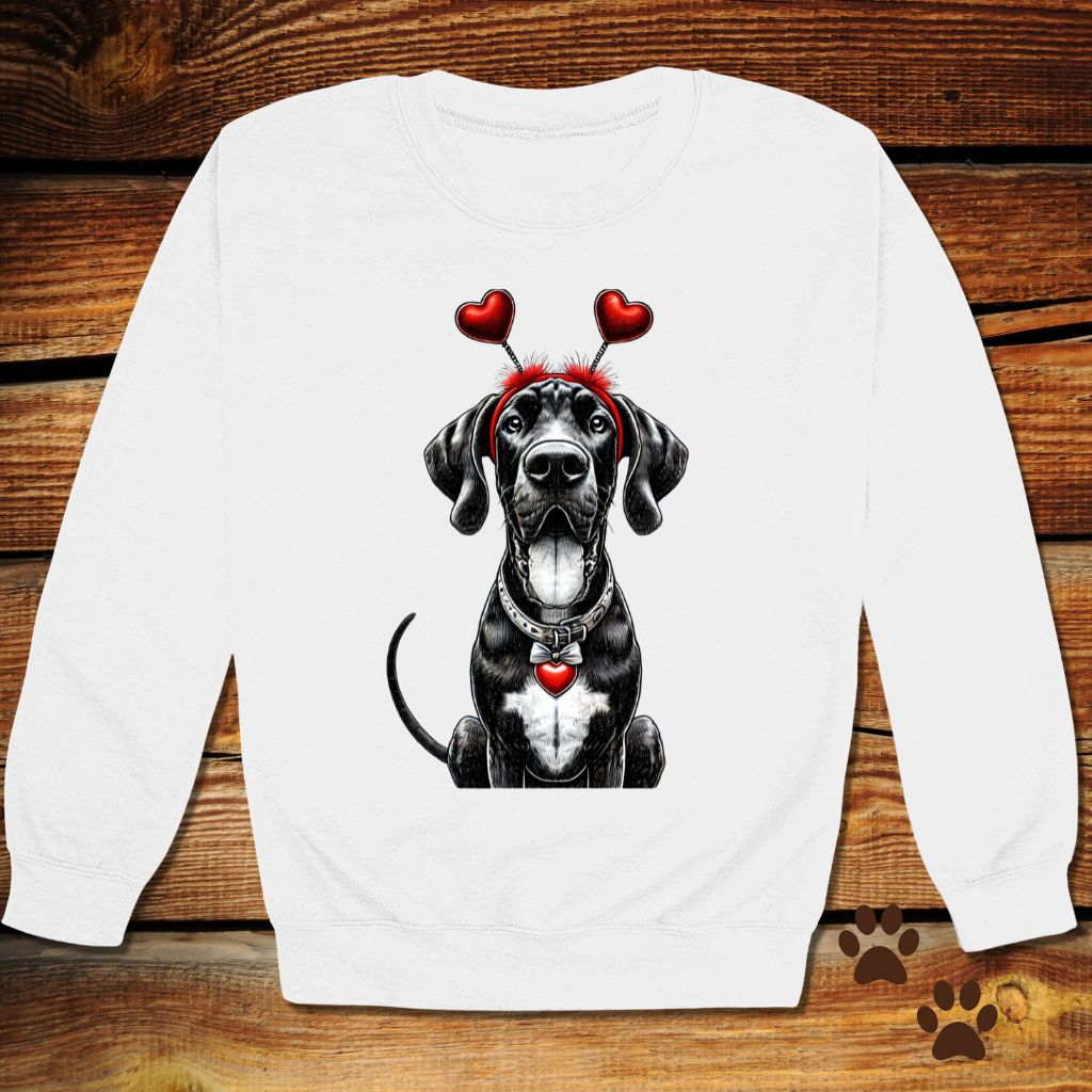 Great Dane Valentine's Day Crewneck