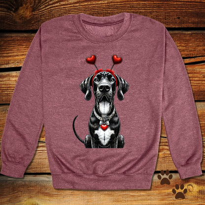 Great Dane Valentine's Day Crewneck