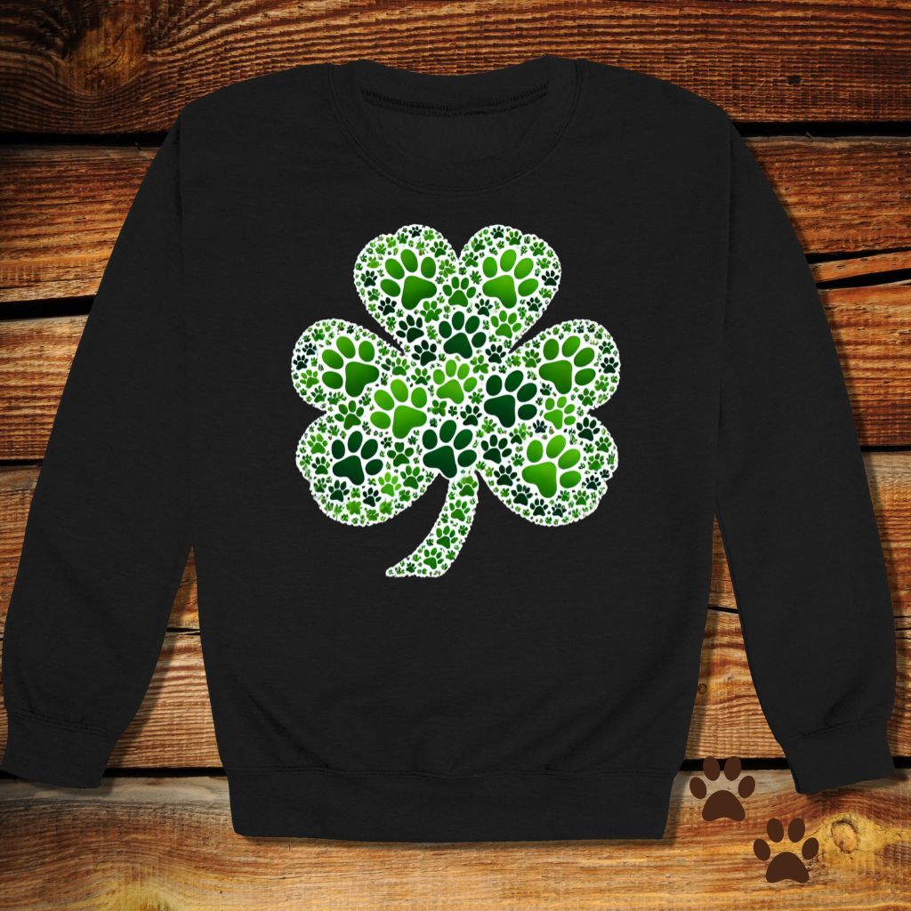 Lucky Paw Shamrock St. Patrick’s Crewneck