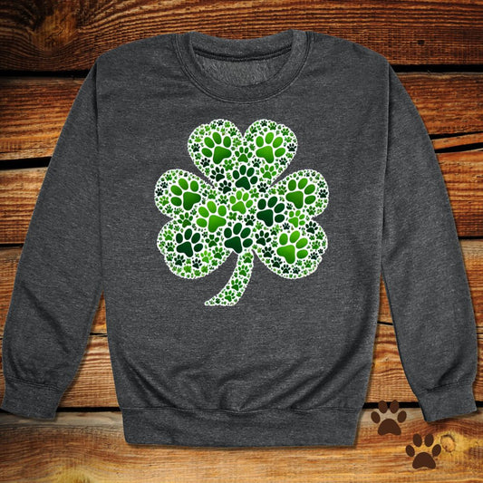 Lucky Paw Shamrock St. Patrick’s Crewneck