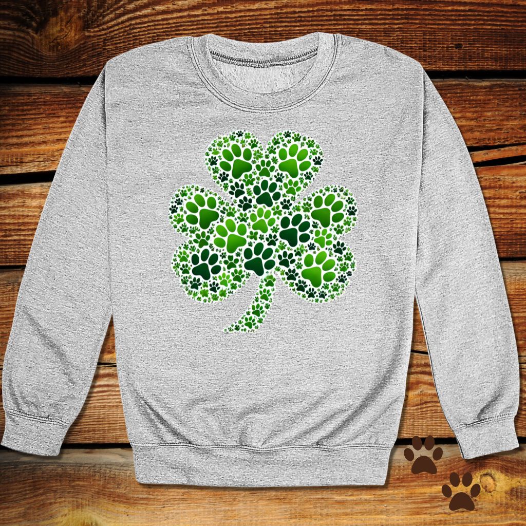 Lucky Paw Shamrock St. Patrick’s Crewneck