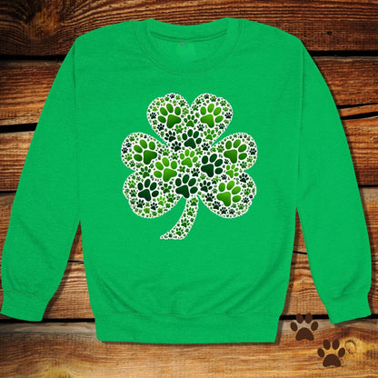 Lucky Paw Shamrock St. Patrick’s Crewneck