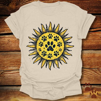 Sunflower Paw Print T-Shirt