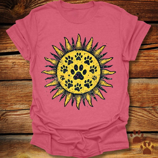 Sunflower Paw Print T-Shirt