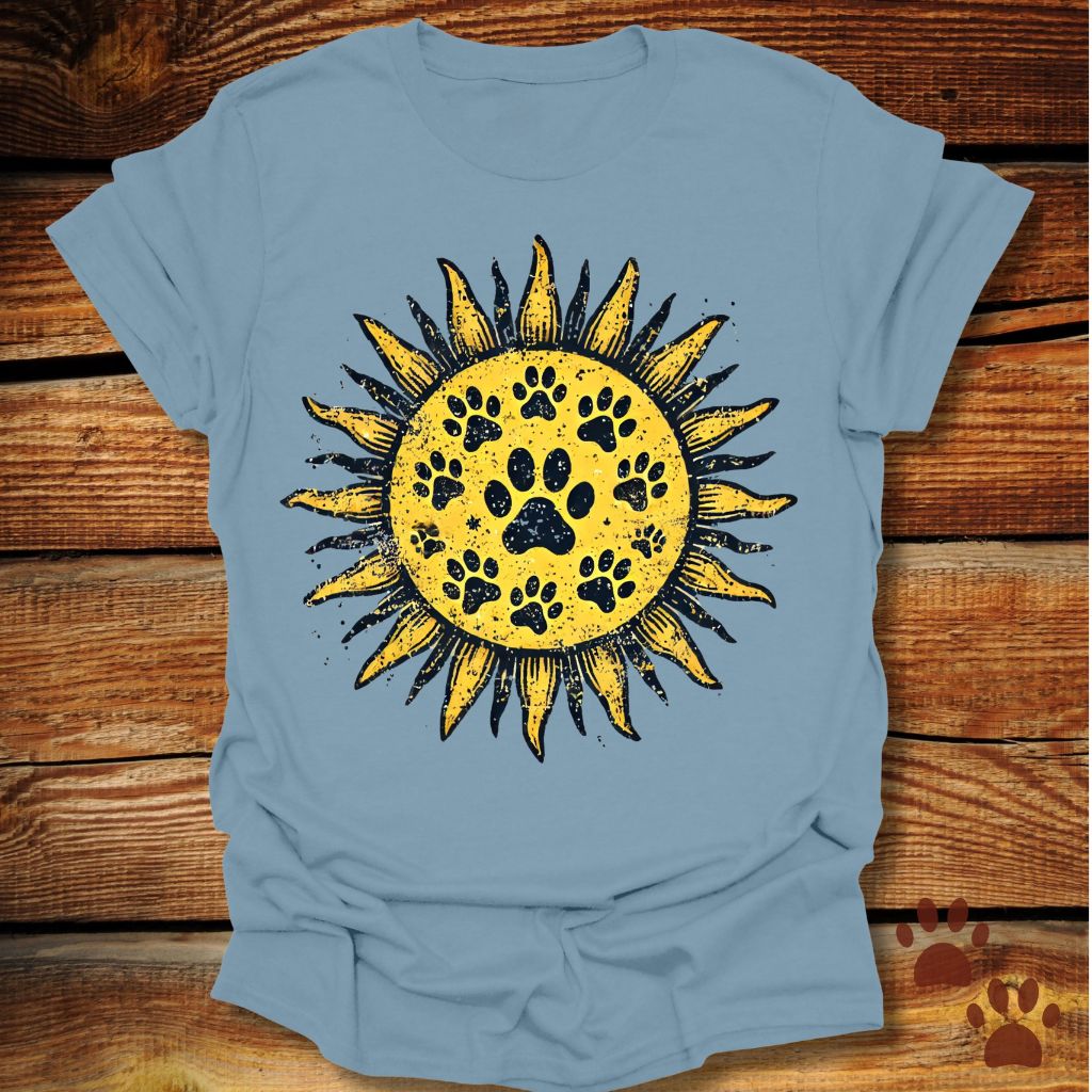 Sunflower Paw Print T-Shirt