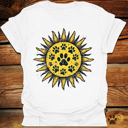 Sunflower Paw Print T-Shirt