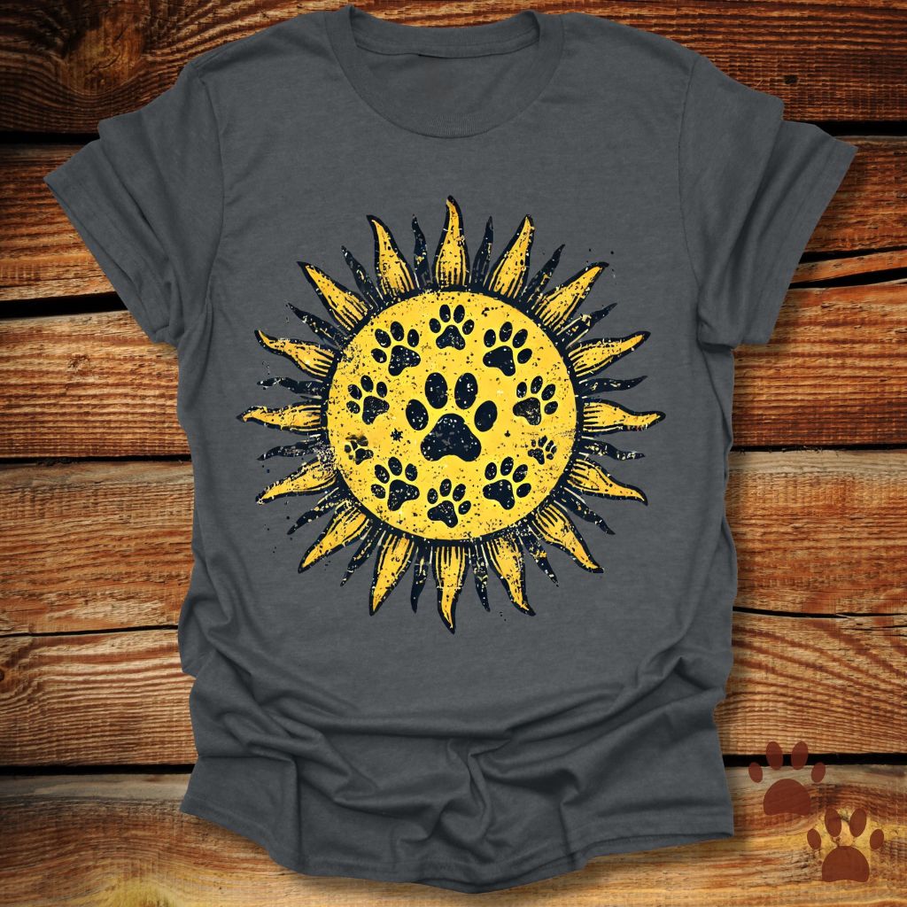 Sunflower Paw Print T-Shirt
