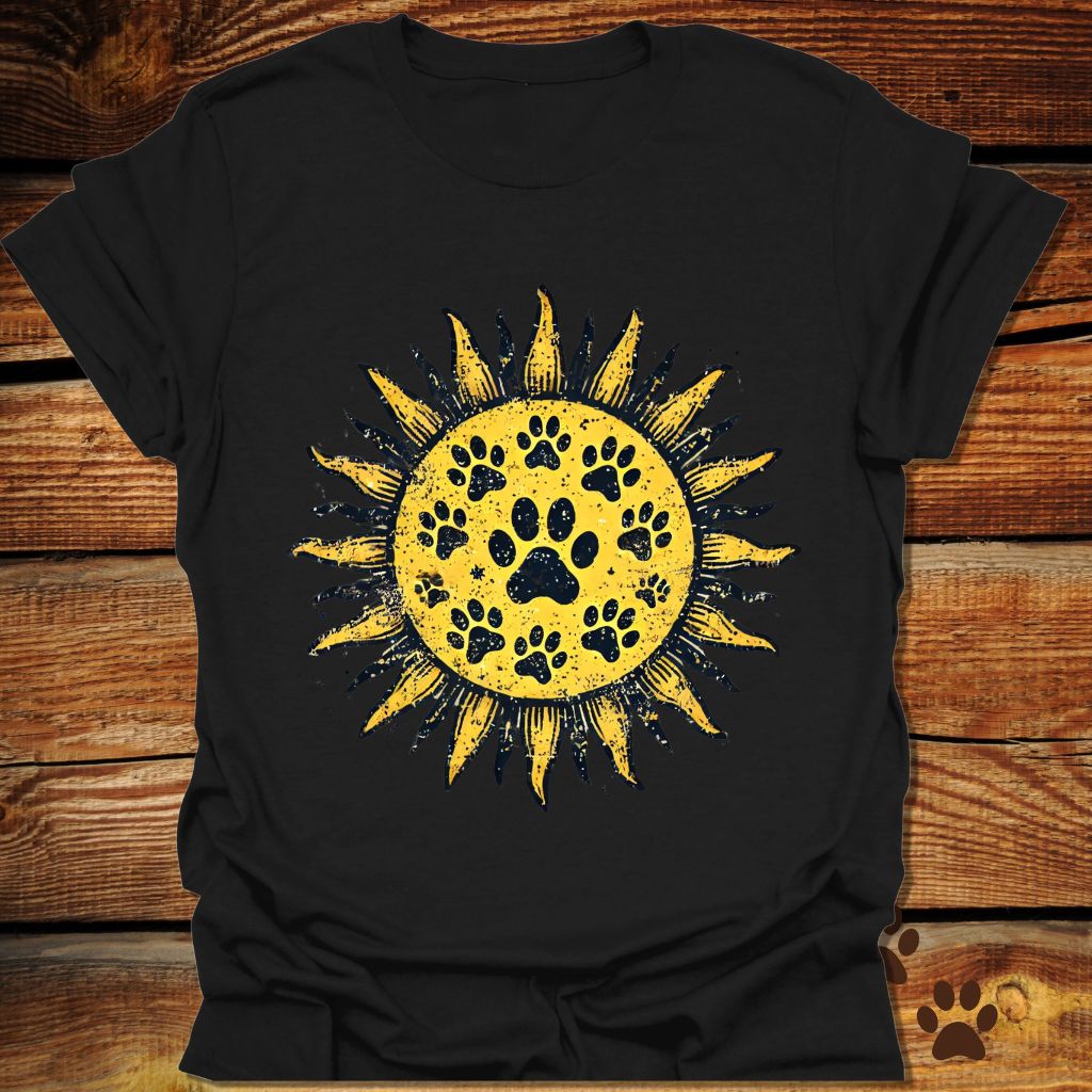 Sunflower Paw Print T-Shirt