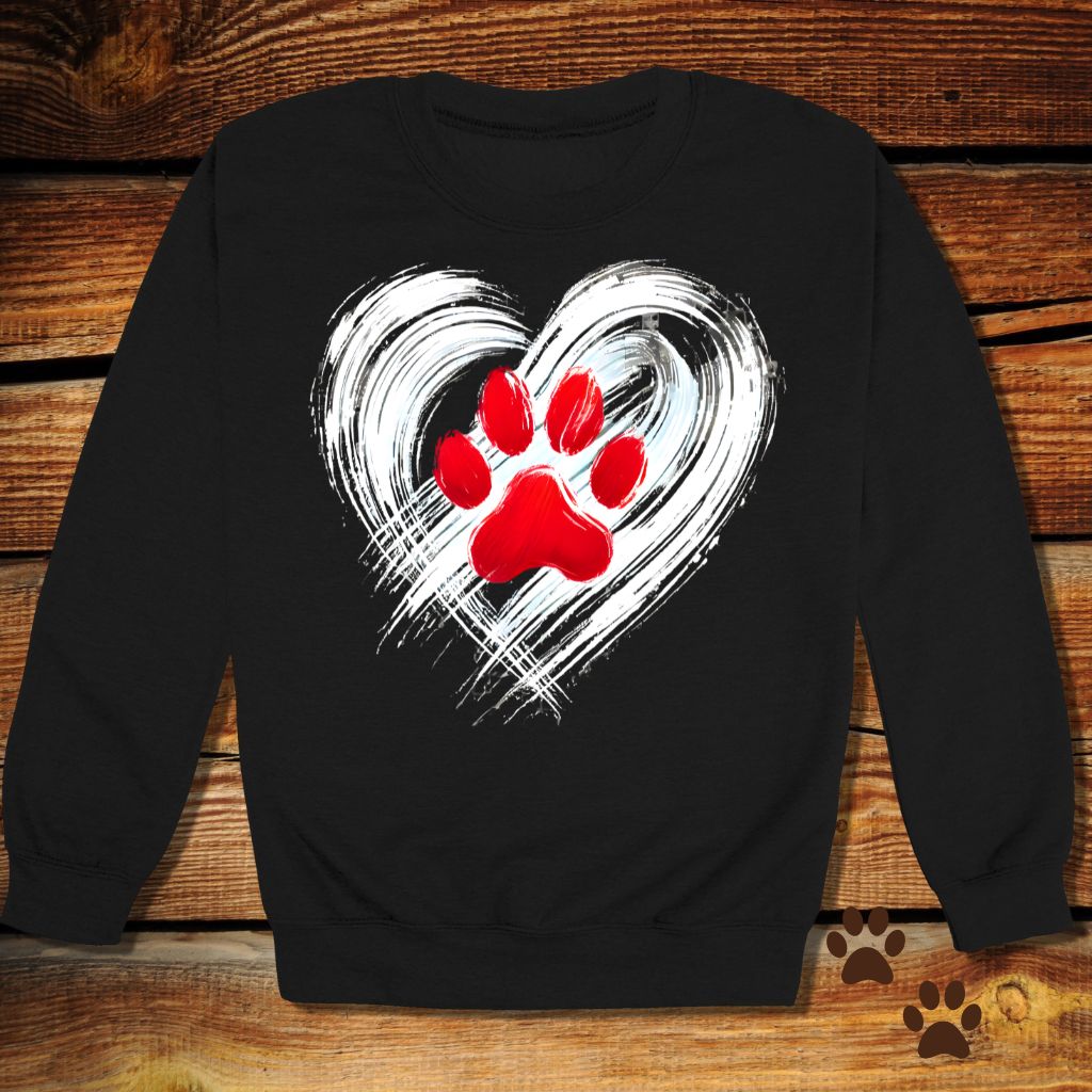 Heart & Paw Dog Lover Sweatshirt