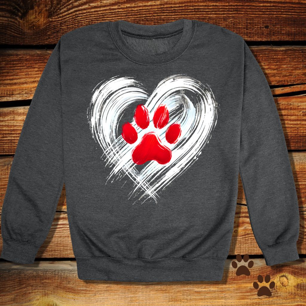 Heart & Paw Dog Lover Sweatshirt