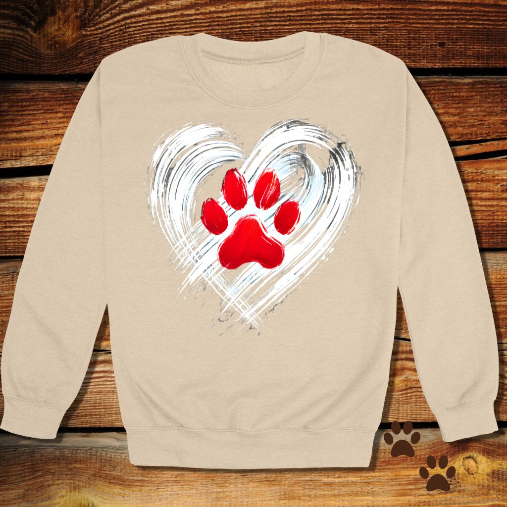 Heart & Paw Dog Lover Sweatshirt