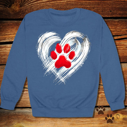 Heart & Paw Dog Lover Sweatshirt