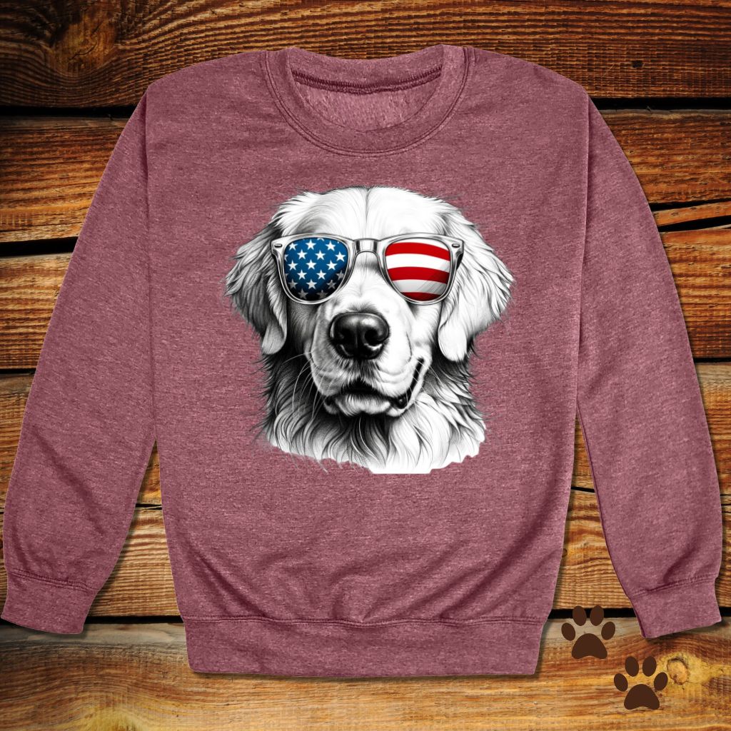 Golden Retriever Fourth of July Crewneck