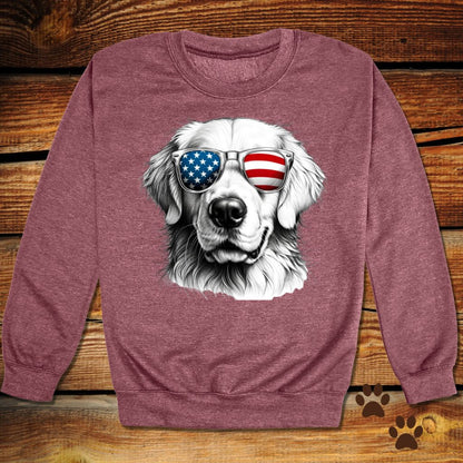 Golden Retriever Fourth of July Crewneck