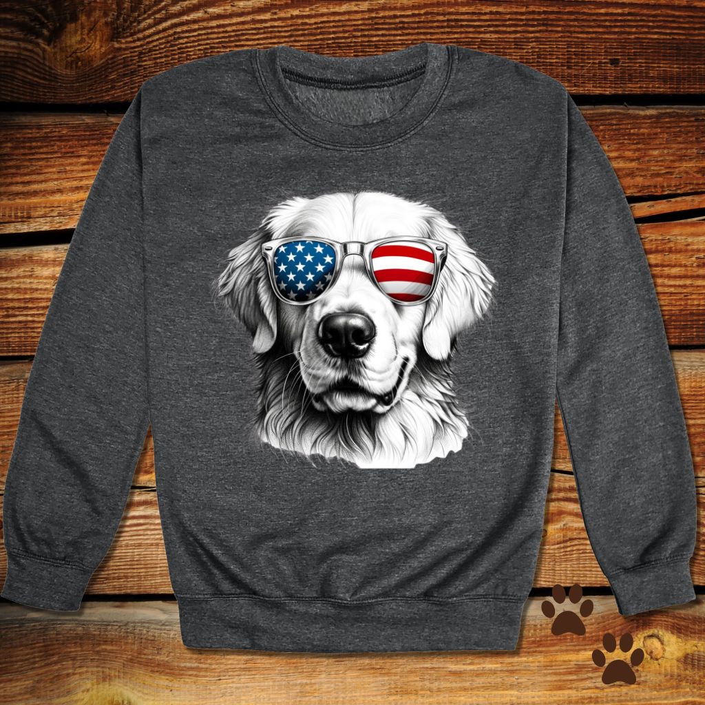 Golden Retriever Fourth of July Crewneck
