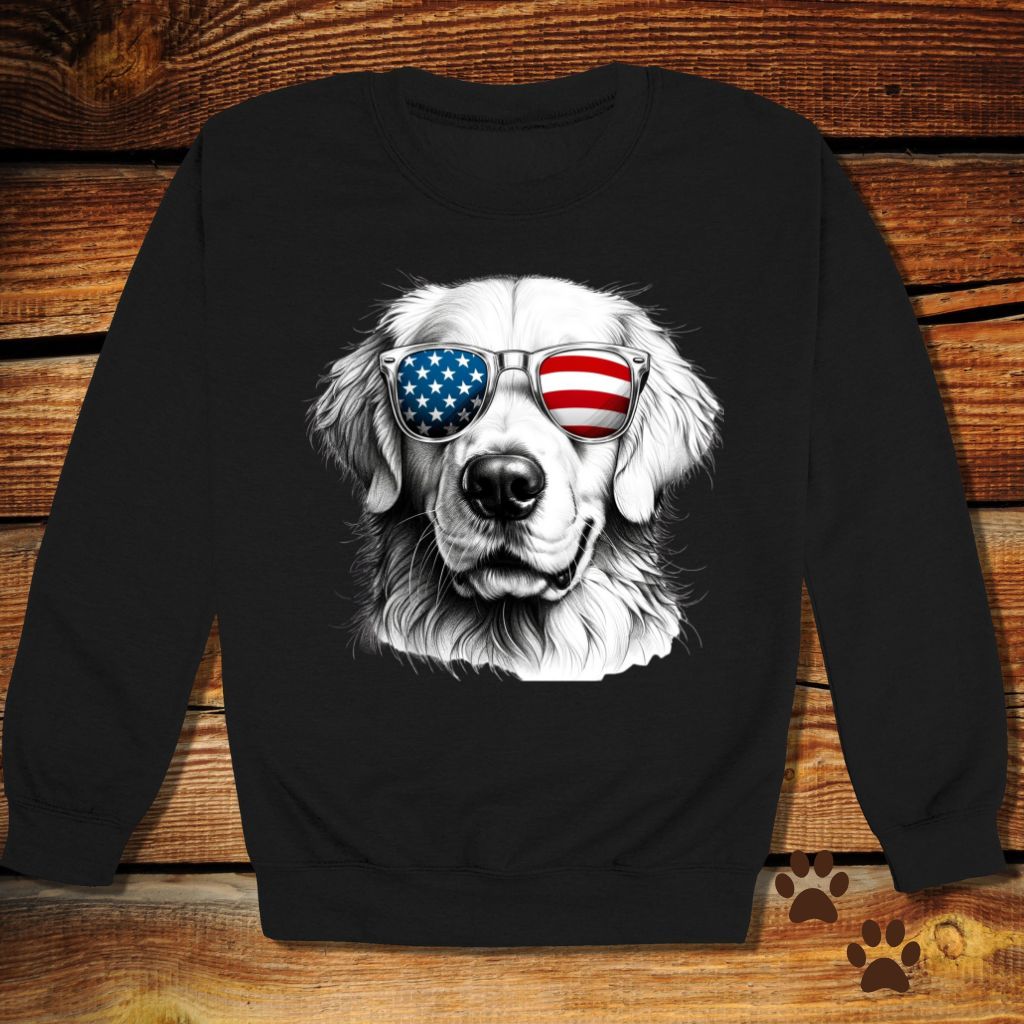 Golden Retriever Fourth of July Crewneck