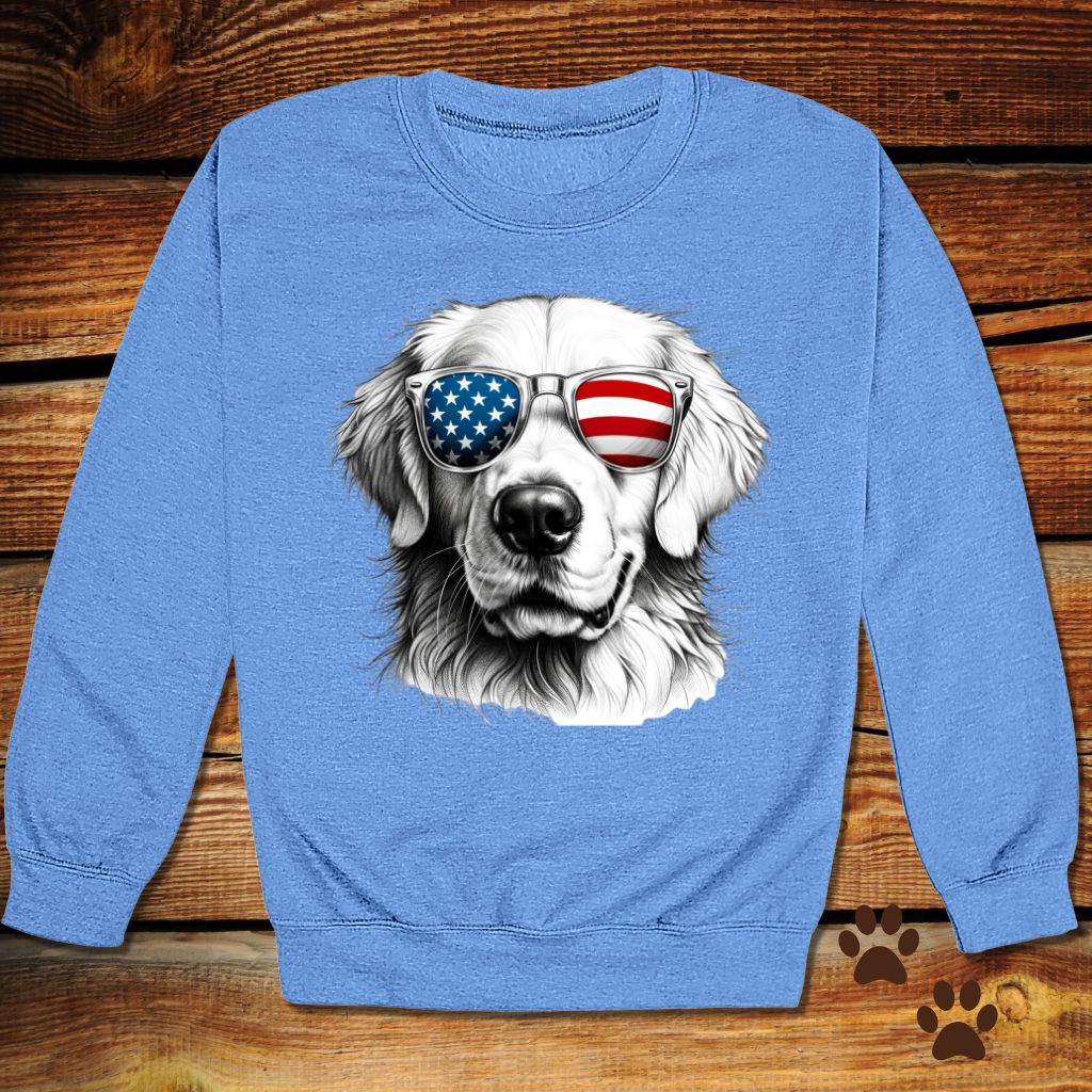 Golden Retriever Fourth of July Crewneck