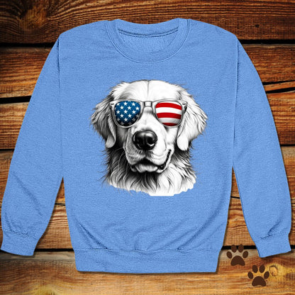 Golden Retriever Fourth of July Crewneck