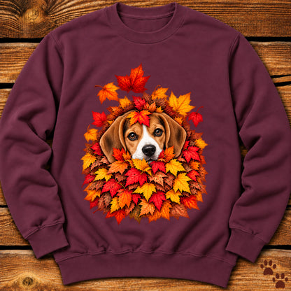 Beagle Leaf Pile Sweatshirt
