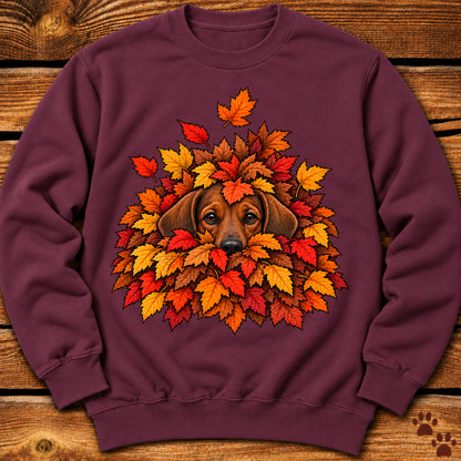 Dachshund Leaf Pile Crewneck