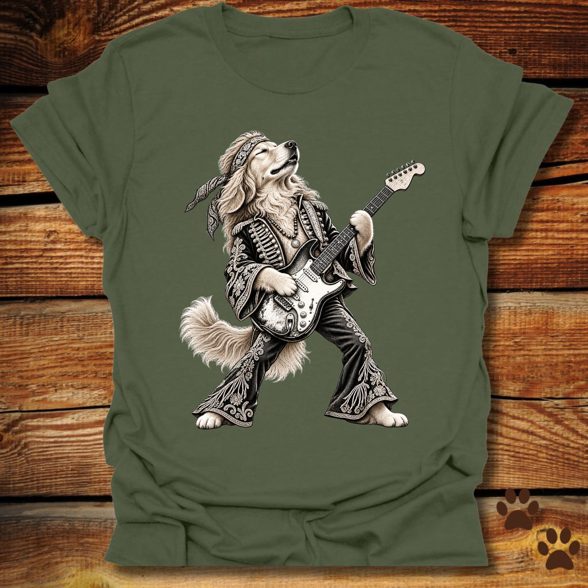 Golden Retriever Rock Star T-Shirt