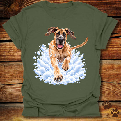 Great Dane Snow Day T-Shirt - Front & Back Print