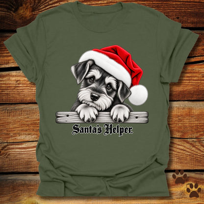 Santa’s Helper Miniature Schnauzer T-Shirt
