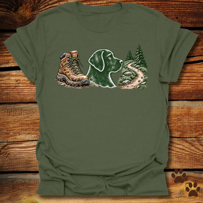 Labrador Retriever Hiking Buddy T-Shirt
