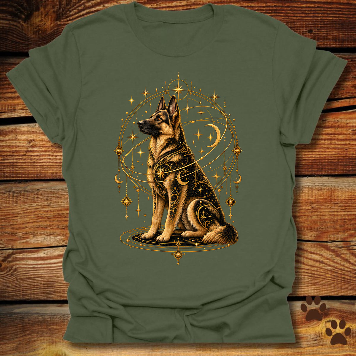 Mystic German Shepherd Celestial T-Shirt