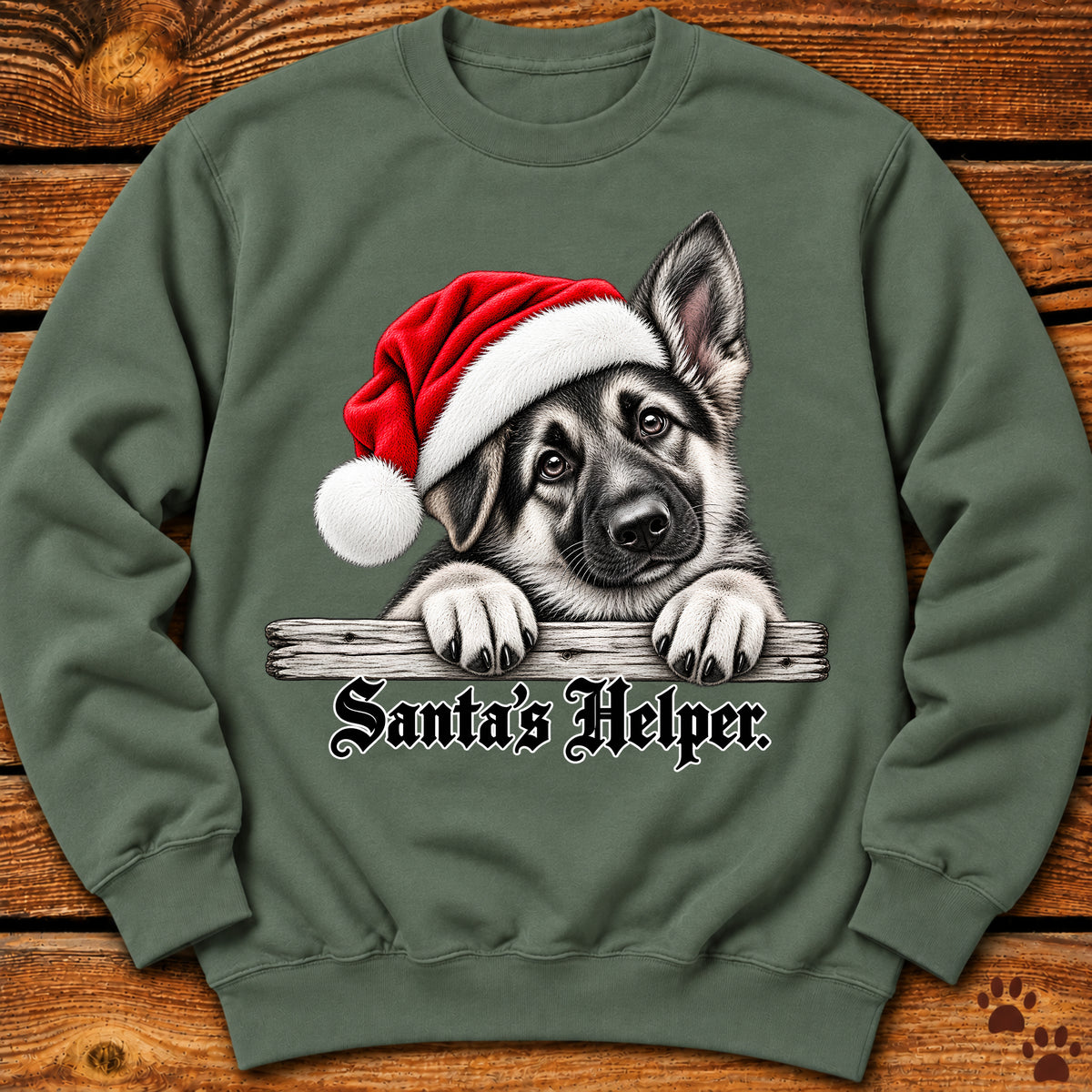 Santa’s Helper German Shepherd Sweatshirt