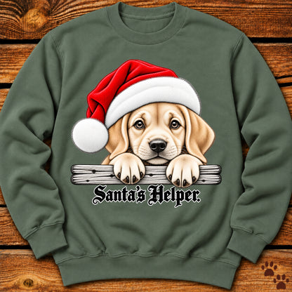 Santa’s Helper Yellow Labrador Sweatshirt