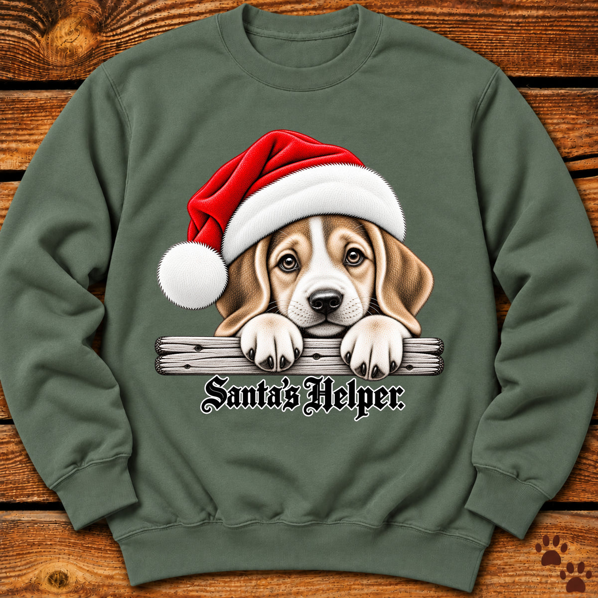 Santa’s Helper Beagle Sweatshirt
