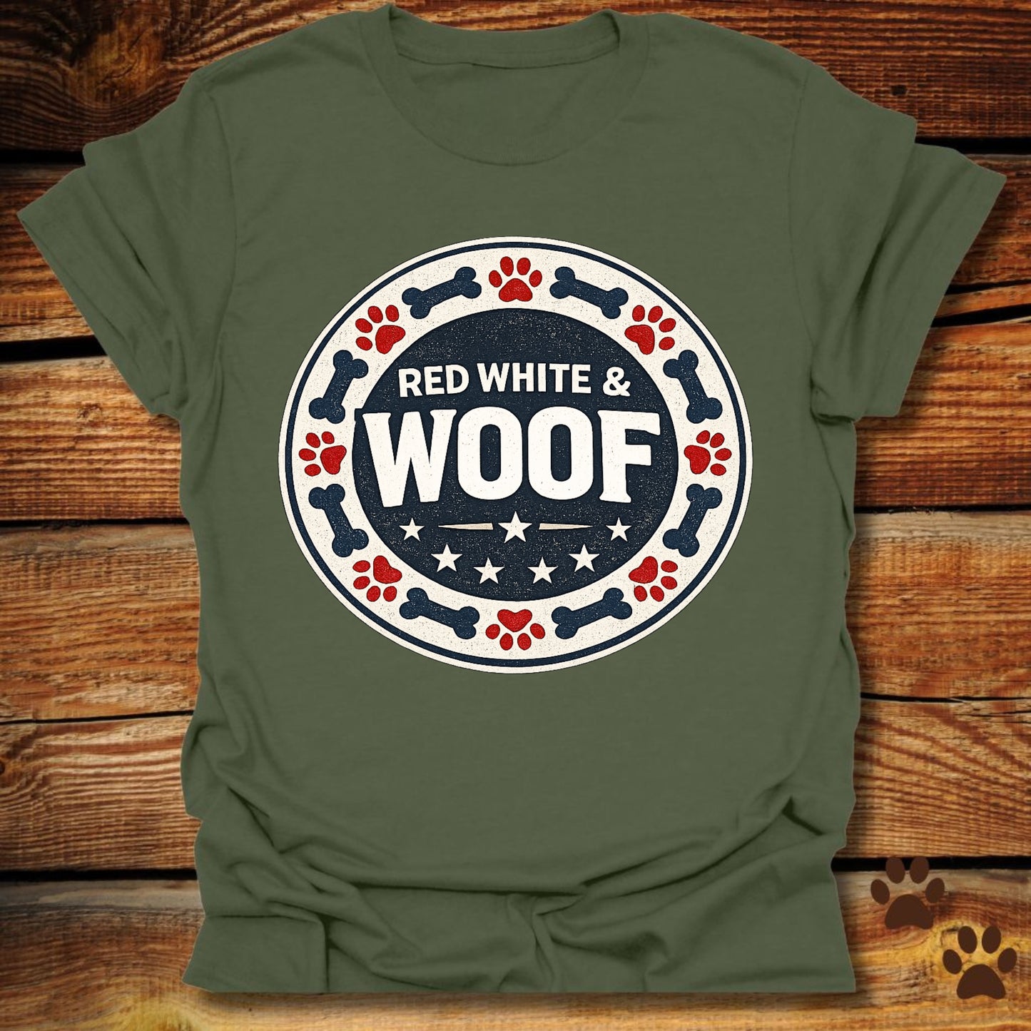 Red White and Woof T-Shirt