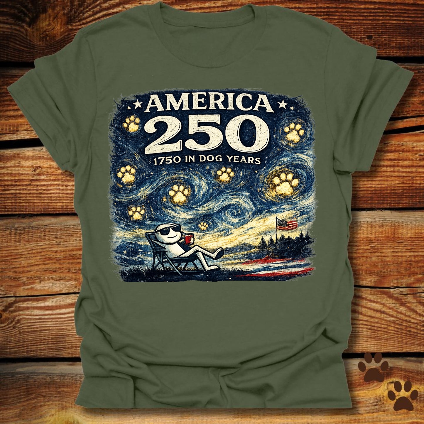 Starry Night America 250 T-Shirt