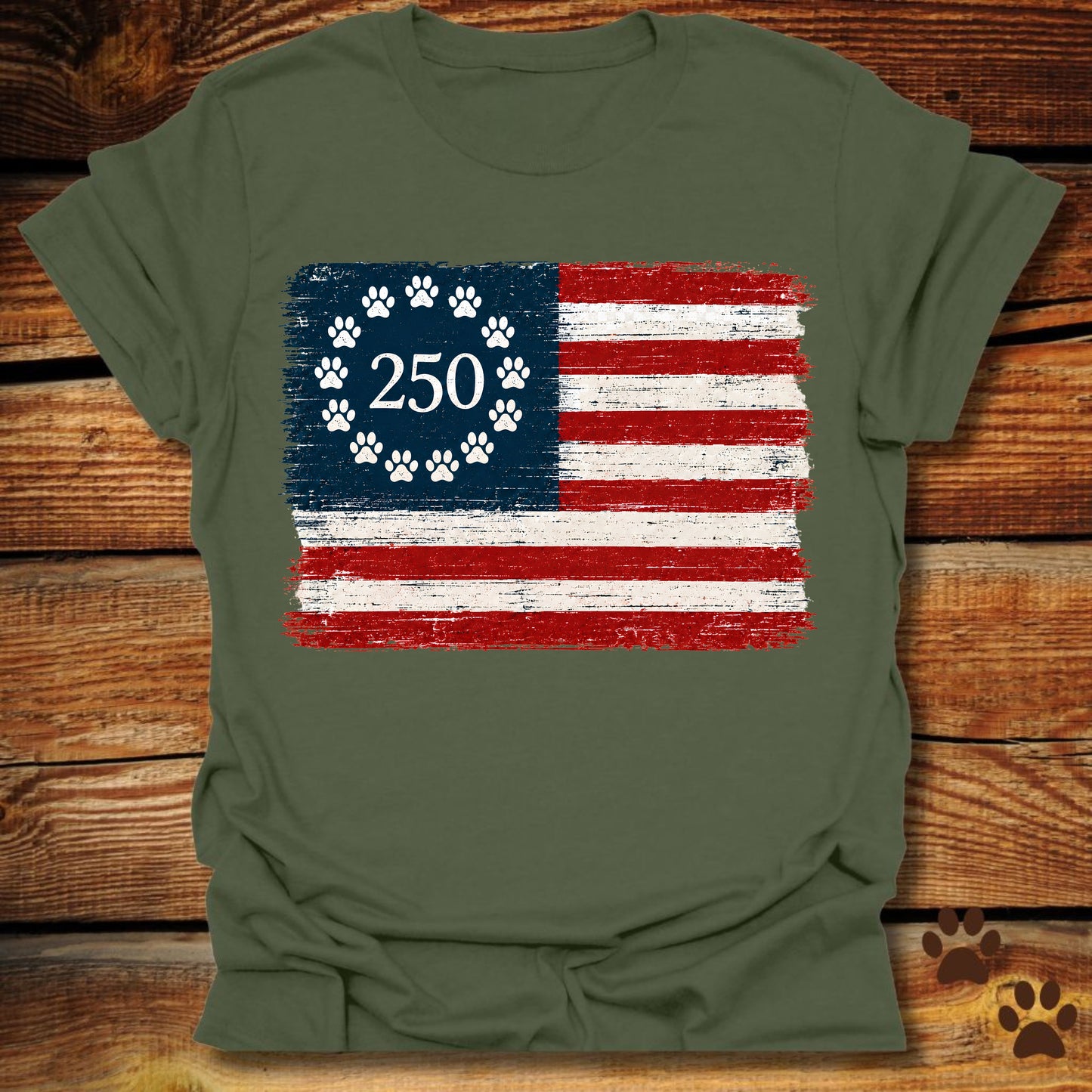 Patriotic Paw 250 American Flag