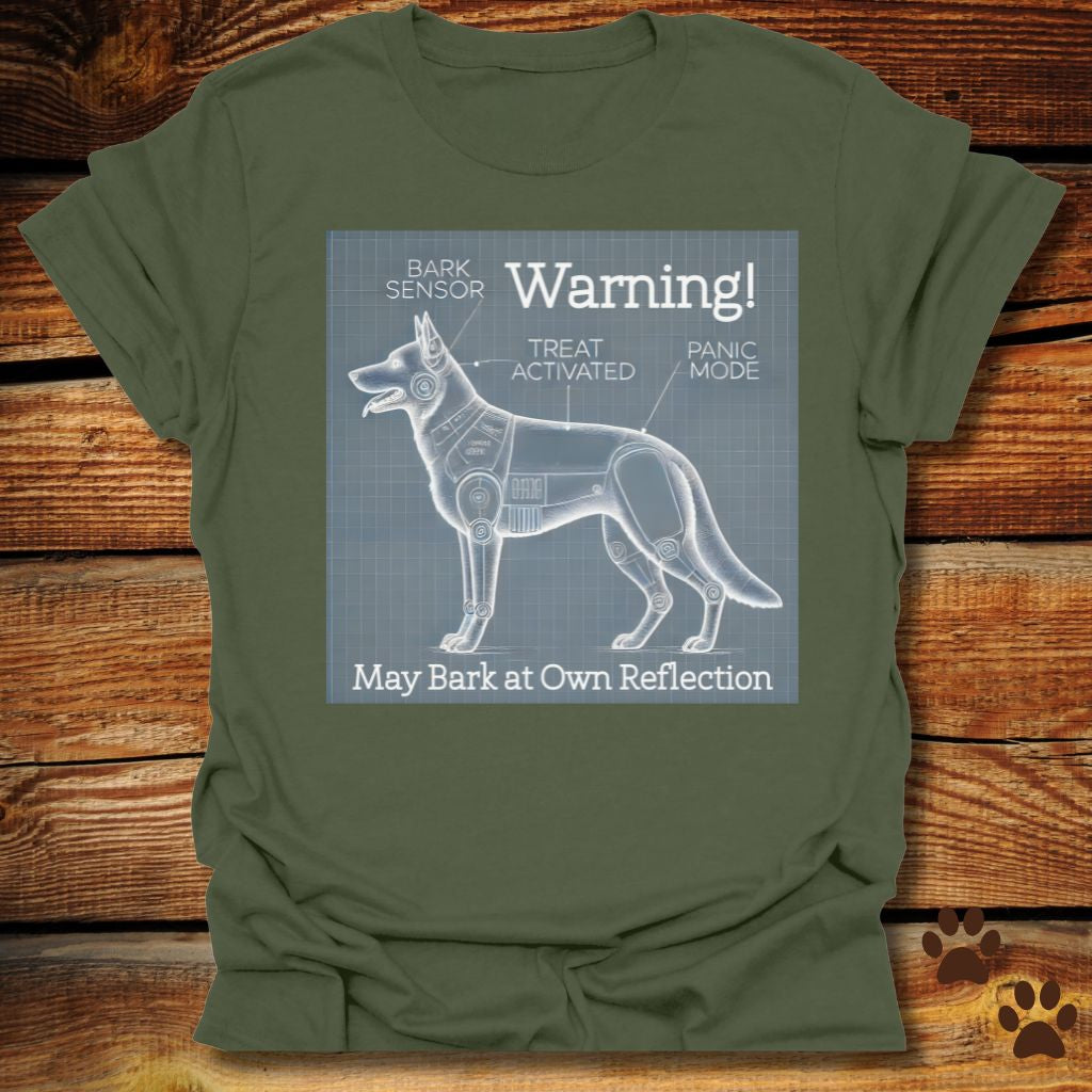 Funny Dog Blueprint Security Shirt
