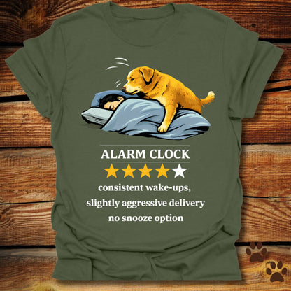 Dog Alarm Clock Review T-Shirt