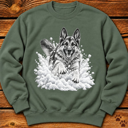 German Shepherd Snow Day Sweatshirt