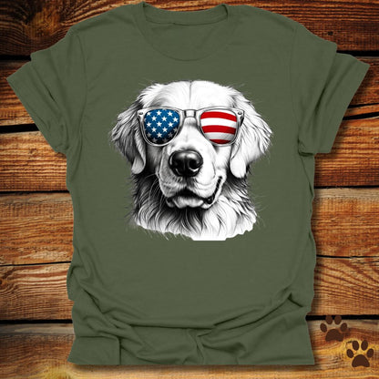 Golden Retriever Fourth of July Shirt