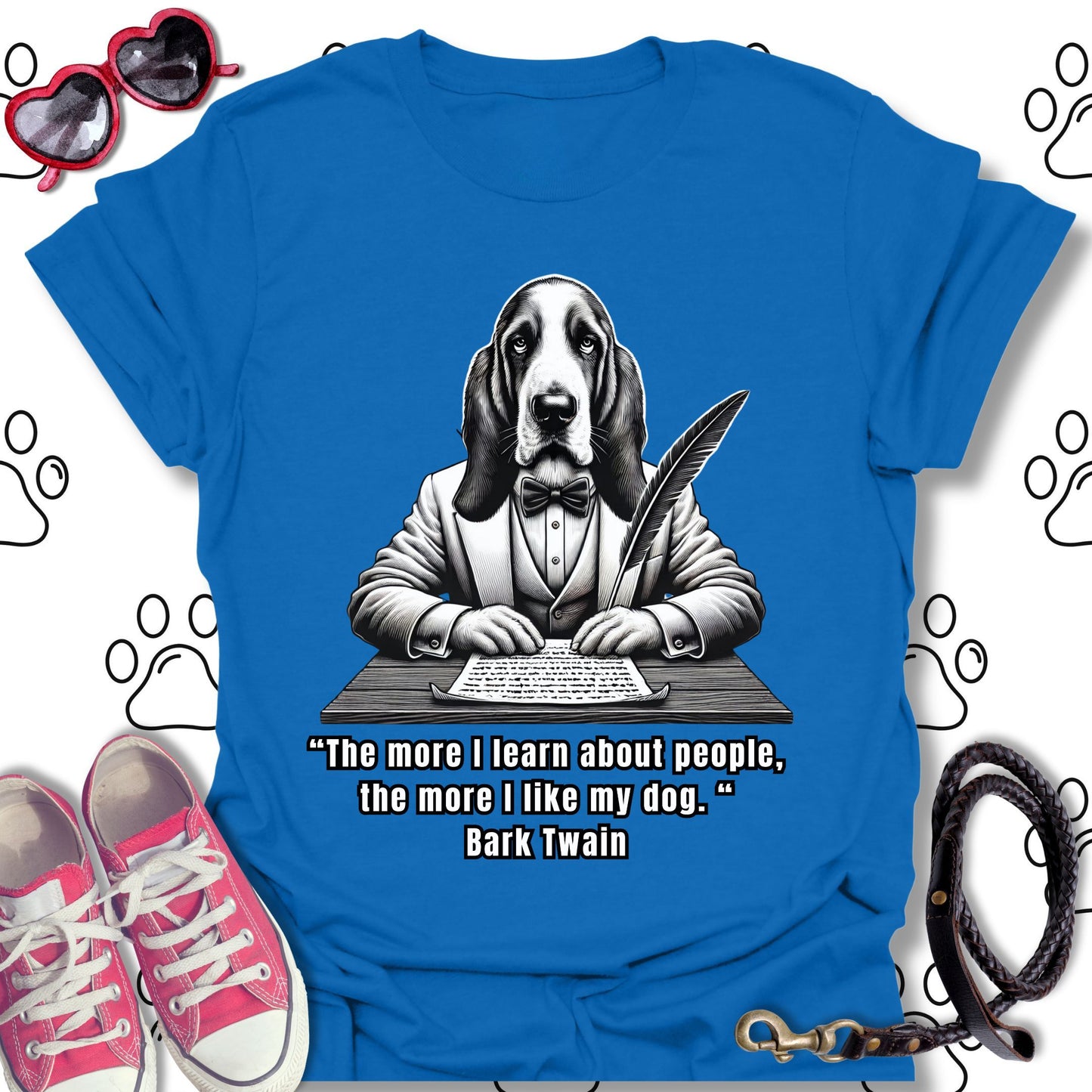 Bark Twain Dog Quote T-Shirt