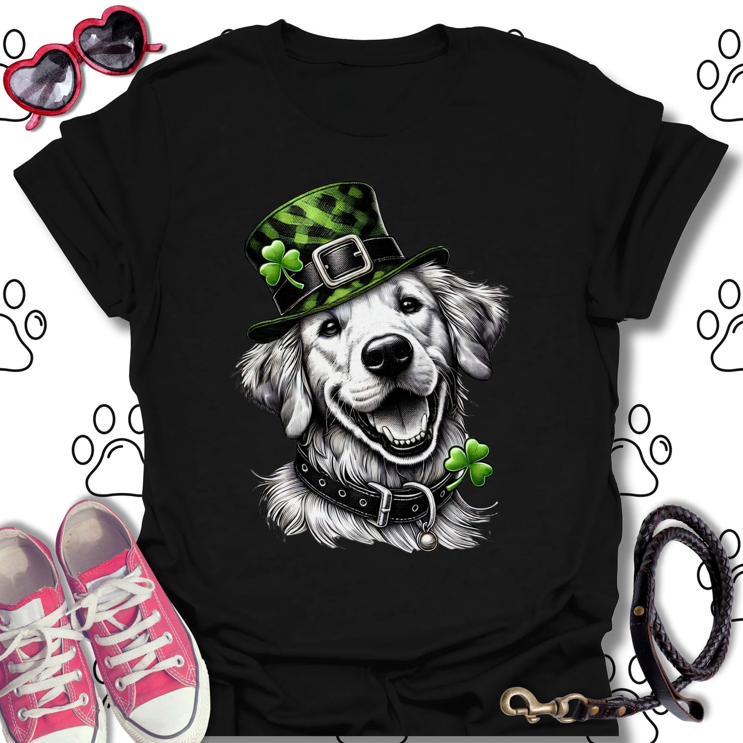 Golden Retriever St. Patrick's Day T-Shirt