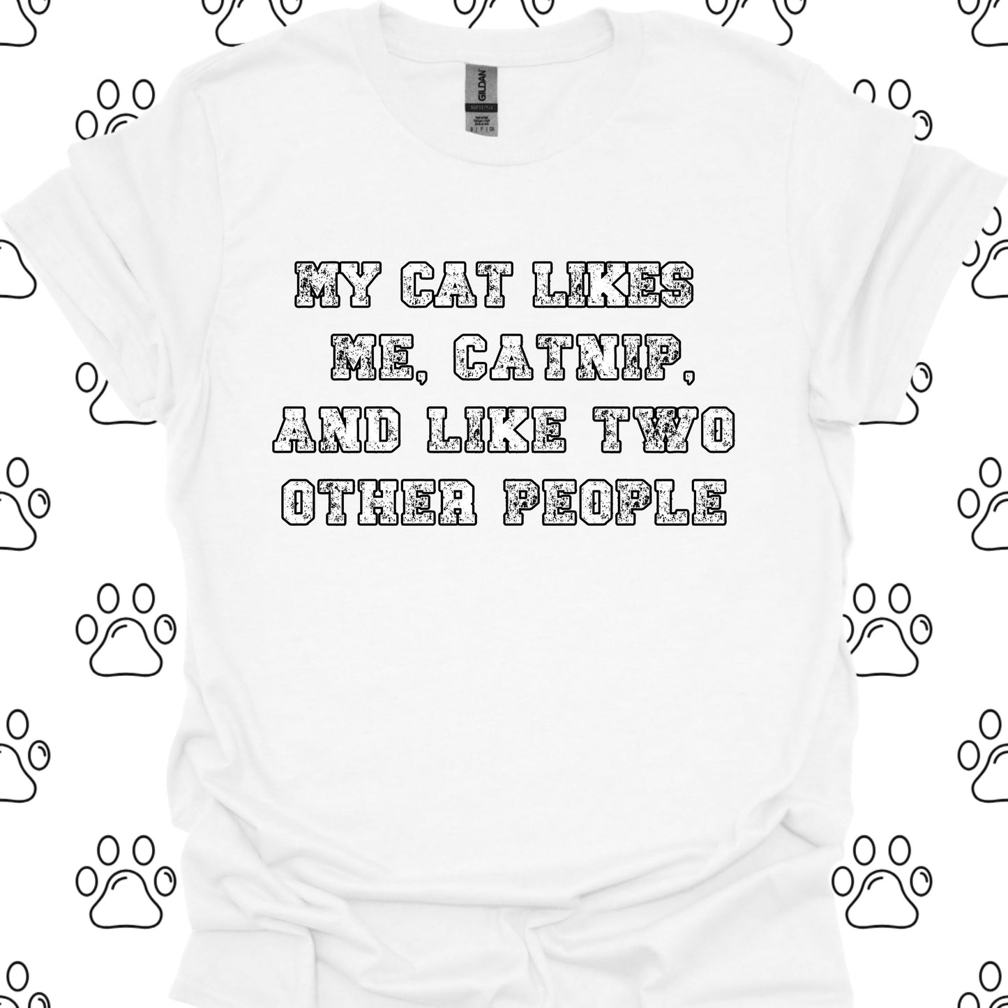 My Cat Likes Me, Catnip, and Two Other People T-Shirt