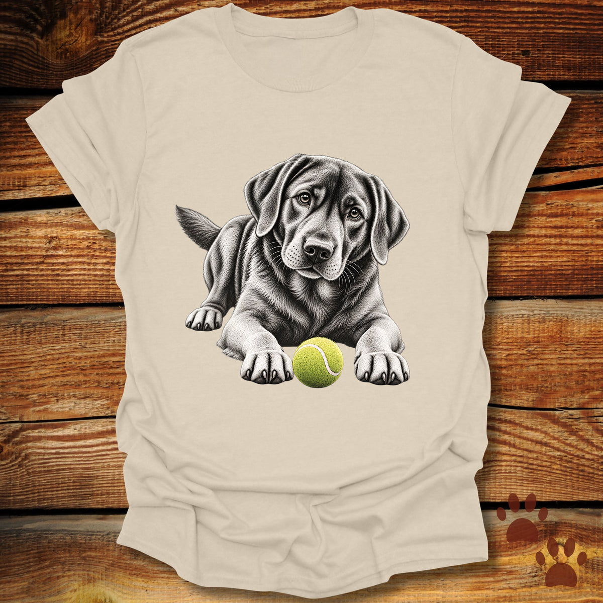 Black Labrador Let's Play T-Shirt