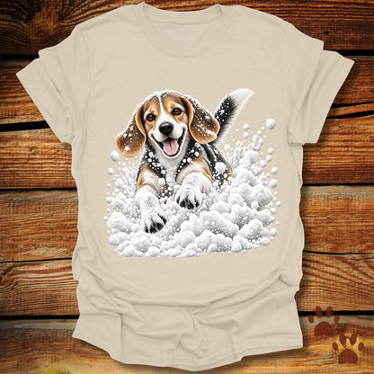 Beagle Snow Frolic T-Shirt
