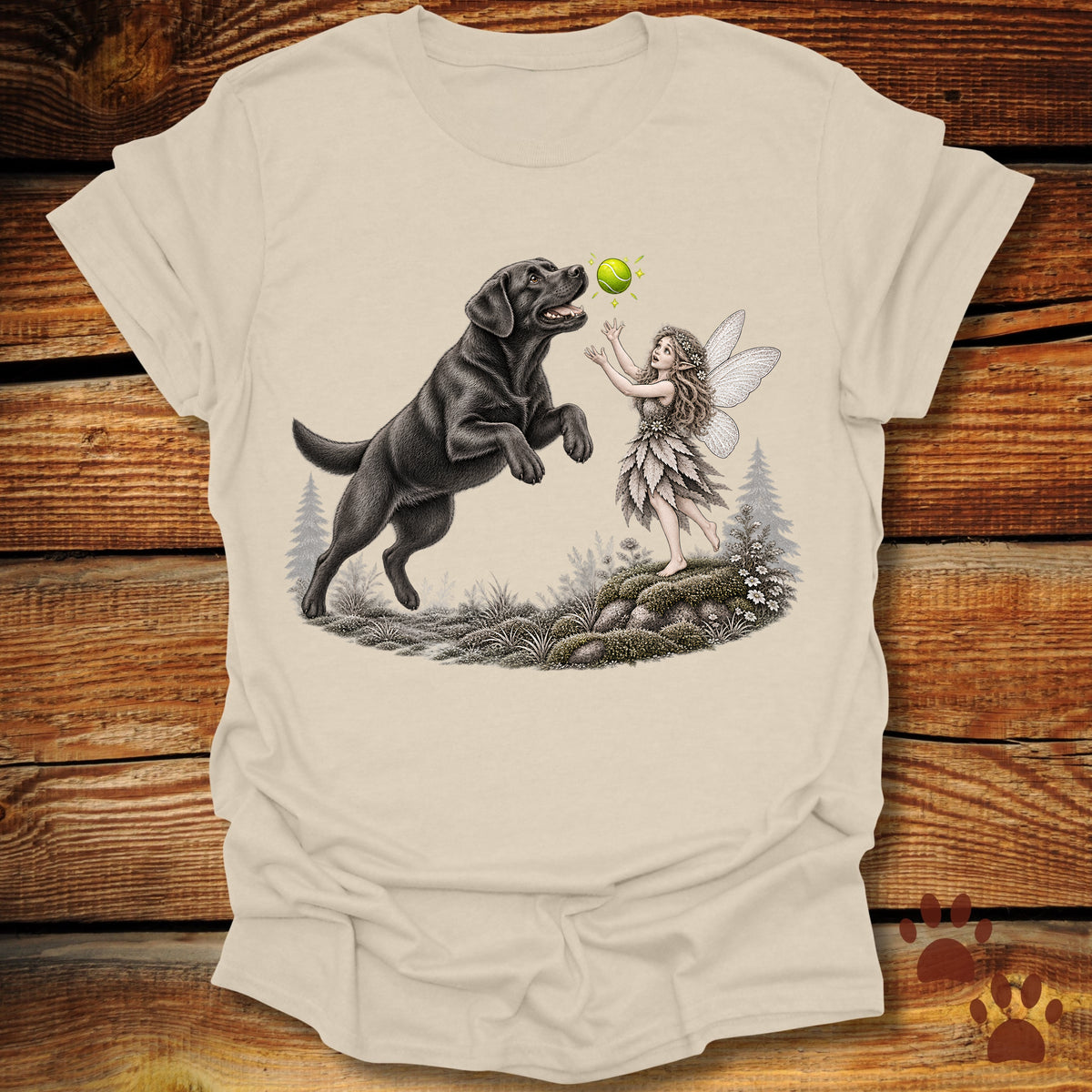 Labrador Retriever Whimsical Fairy T-Shirt